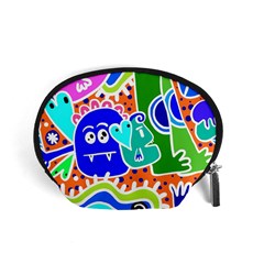 Crazy Pop Art - Doodle Buddies  Accessory Pouch (small) by ConteMonfrey