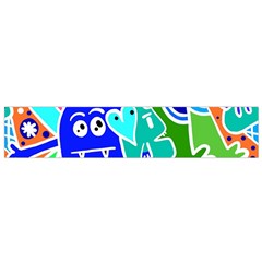 Crazy Pop Art - Doodle Buddies  Small Premium Plush Fleece Scarf by ConteMonfrey