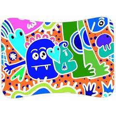 Crazy Pop Art - Doodle Buddies  Velour Seat Head Rest Cushion by ConteMonfrey