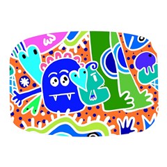 Crazy Pop Art - Doodle Buddies  Mini Square Pill Box by ConteMonfrey