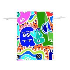 Crazy Pop Art - Doodle Buddies  Lightweight Drawstring Pouch (m) by ConteMonfrey