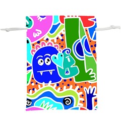 Crazy Pop Art - Doodle Buddies  Lightweight Drawstring Pouch (xl) by ConteMonfrey