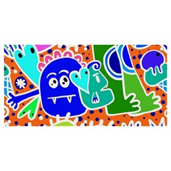 Crazy Pop Art - Doodle Buddies  Banner And Sign 4  X 2  by ConteMonfrey