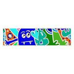 Crazy Pop Art - Doodle Buddies  Banner And Sign 4  X 1  by ConteMonfrey