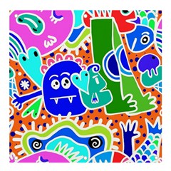 Crazy Pop Art - Doodle Buddies  Banner And Sign 4  X 4  by ConteMonfrey