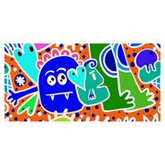 Crazy Pop Art - Doodle Buddies  Banner And Sign 6  X 3  by ConteMonfrey