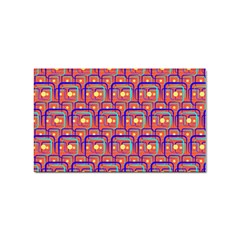 Pink Yellow Neon Squares - Modern Abstract Sticker Rectangular (10 Pack) by ConteMonfrey