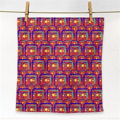 Pink Yellow Neon Squares - Modern Abstract Face Towel by ConteMonfrey