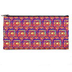 Pink Yellow Neon Squares - Modern Abstract Pencil Case by ConteMonfrey