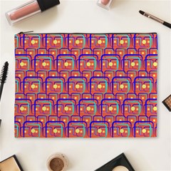 Pink Yellow Neon Squares - Modern Abstract Cosmetic Bag (xl) by ConteMonfrey