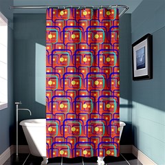 Pink Yellow Neon Squares - Modern Abstract Shower Curtain 36  X 72  (stall)  by ConteMonfrey