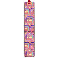 Pink Yellow Neon Squares - Modern Abstract Large Book Marks by ConteMonfrey