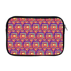 Pink Yellow Neon Squares - Modern Abstract Apple Macbook Pro 17  Zipper Case by ConteMonfrey