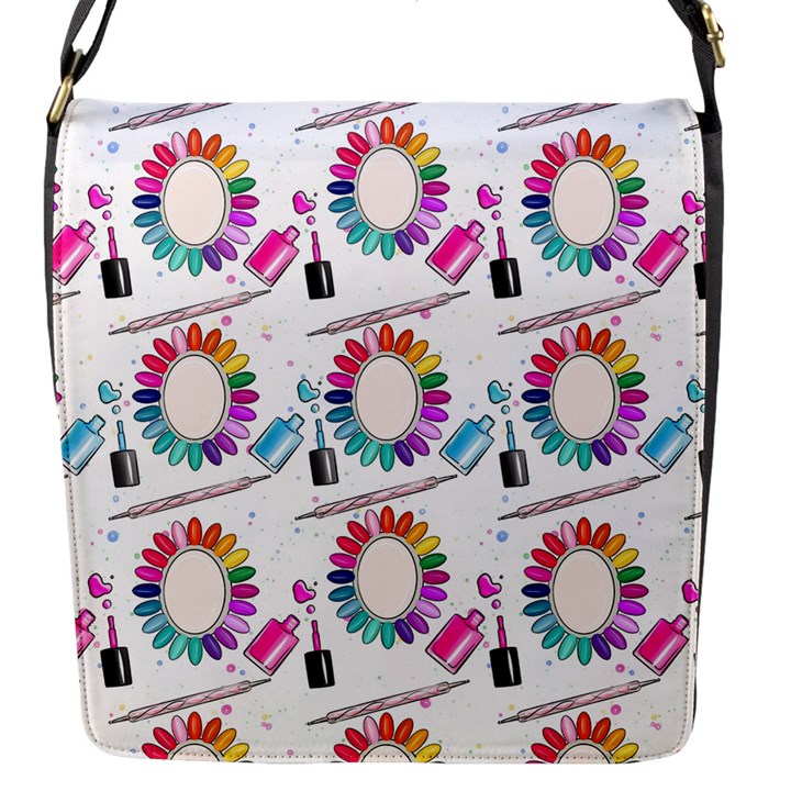 Manicure Flap Closure Messenger Bag (S)