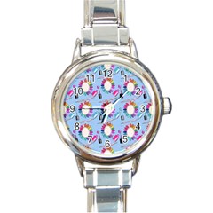 Manicure Round Italian Charm Watch