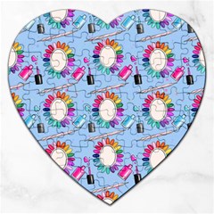 Manicure Jigsaw Puzzle (heart) by SychEva