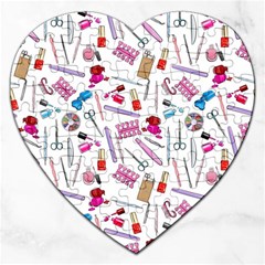 Manicure Nail Jigsaw Puzzle (heart) by SychEva