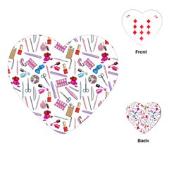 Manicure Nail Playing Cards Single Design (heart) by SychEva