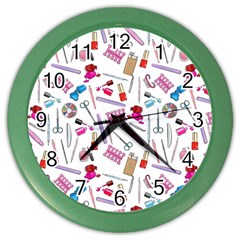 Manicure Nail Color Wall Clock by SychEva