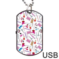 Manicure Nail Dog Tag Usb Flash (one Side) by SychEva