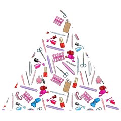 Manicure Nail Wooden Puzzle Triangle by SychEva