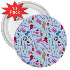 Manicure Nail 3  Buttons (10 Pack)  by SychEva