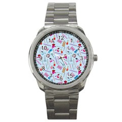 Manicure Nail Sport Metal Watch by SychEva