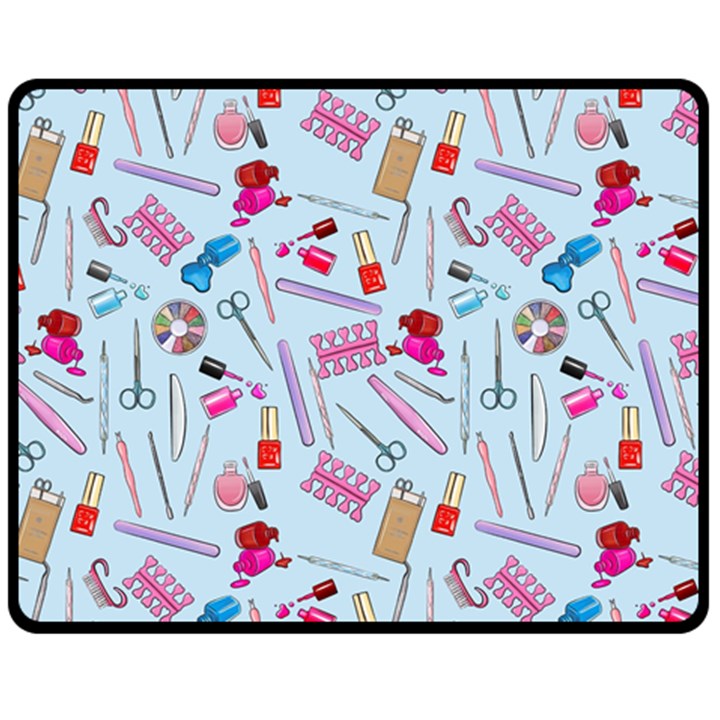 Manicure Nail Fleece Blanket (Medium)