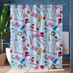 Manicure Nail Shower Curtain 60  X 72  (medium)  by SychEva