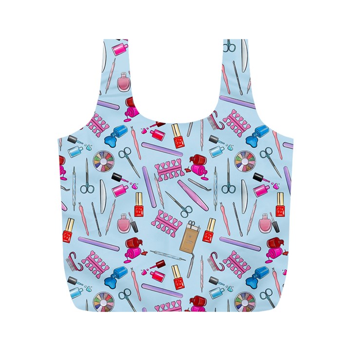 Manicure Nail Full Print Recycle Bag (M)