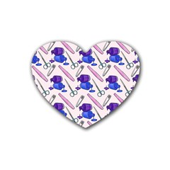 Manicure Rubber Coaster (heart) by SychEva