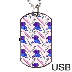 Manicure Dog Tag Usb Flash (one Side) by SychEva