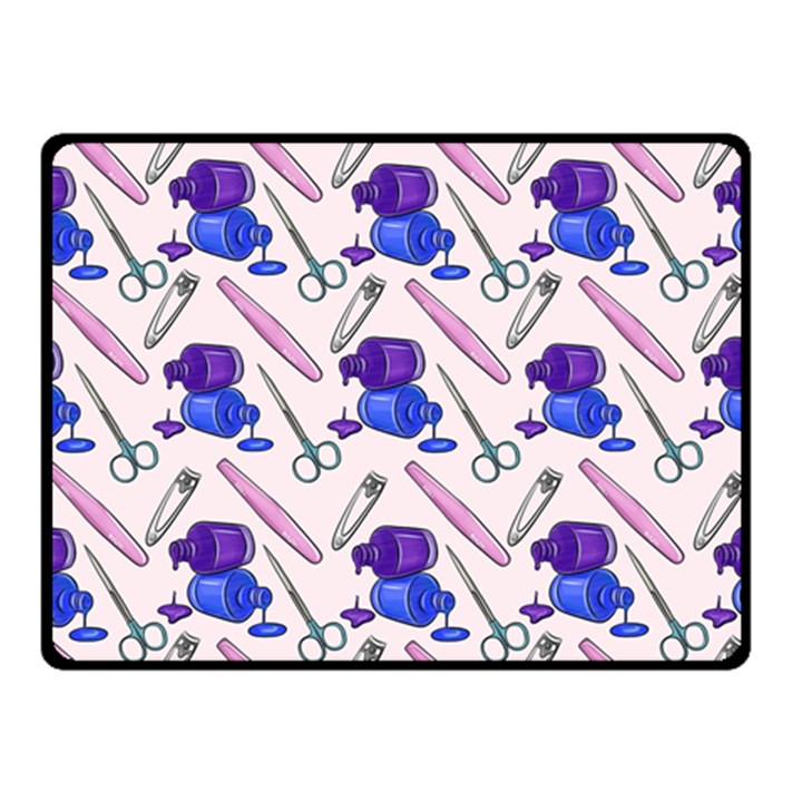 Manicure Two Sides Fleece Blanket (Small)