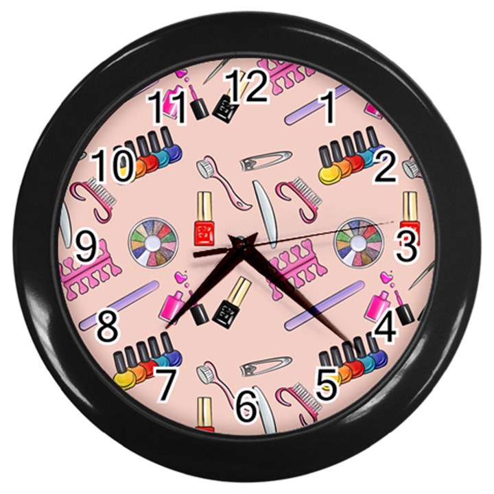 Manicure Wall Clock (Black)