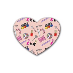 Manicure Rubber Heart Coaster (4 Pack) by SychEva