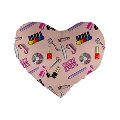 Manicure Standard 16  Premium Heart Shape Cushions by SychEva