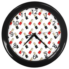 Nails Manicured Wall Clock (black) by SychEva