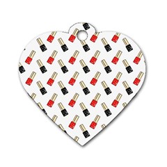 Nails Manicured Dog Tag Heart (one Side) by SychEva