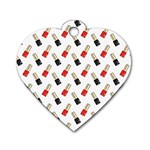 Nails Manicured Dog Tag Heart (Two Sides) Front