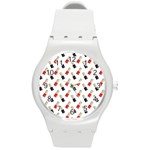 Nails Manicured Round Plastic Sport Watch (M) Front