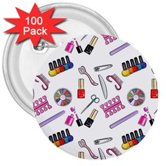 Manicure Nail Pedicure 3  Buttons (100 Pack)  by SychEva