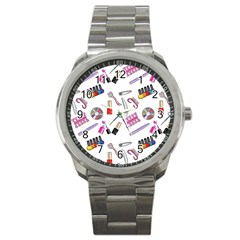 Manicure Nail Pedicure Sport Metal Watch by SychEva