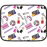 Manicure Nail Pedicure Fleece Blanket (Mini) 35 x27  Blanket