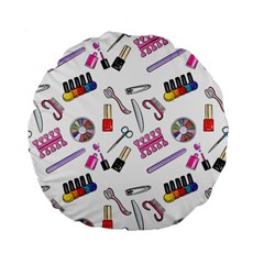 Manicure Nail Pedicure Standard 15  Premium Flano Round Cushions by SychEva