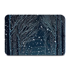 Snow Christmas Starry Night Plate Mats by Simbadda