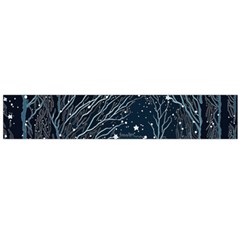 Snow Christmas Starry Night Large Premium Plush Fleece Scarf 