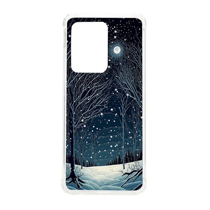 Snow Christmas Starry Night Samsung Galaxy S20 Ultra 6.9 Inch TPU UV Case