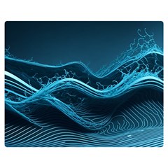 Technology Computer Background (1) Two Sides Premium Plush Fleece Blanket (medium) by Simbadda