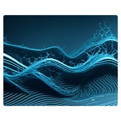 Technology Computer Background (1) Premium Plush Fleece Blanket (medium) by Simbadda