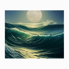 Ocean Sea Waves Tide Small Glasses Cloth by Simbadda